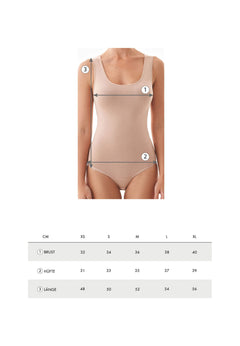 Blannca Basic Bodysuit Beige