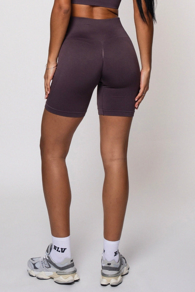 Bliss Push-Up Biker Shorts Fudge