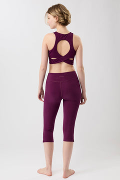 Wellness Sports Bra Black Plum