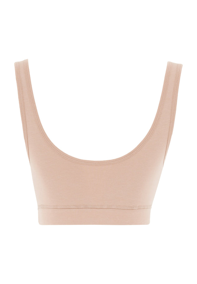 Brianna Modal Blend Bralette Beige