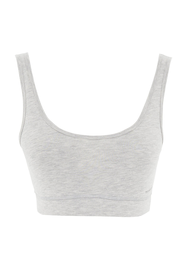 Brianna Modal Blend Bralette Grey Melange