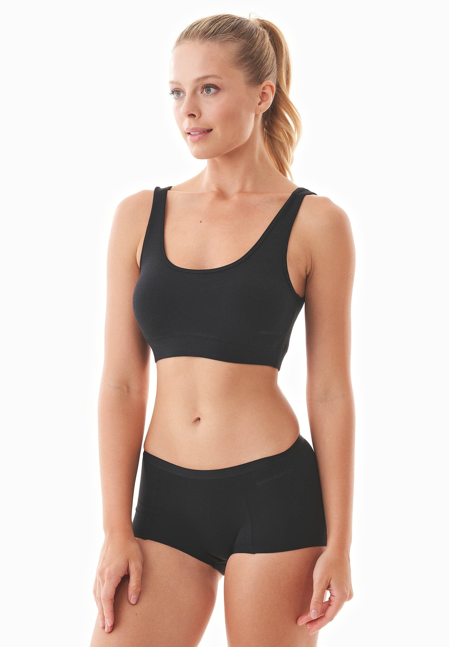Brianna Modal Blend Bralette Black