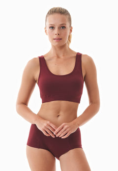 Brianna Modal Blend Bralette Bordeaux