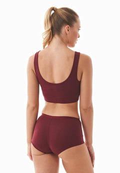 Brianna Modal Blend Bralette Bordeaux