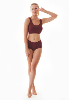 Brianna Modal Blend Bralette Bordeaux