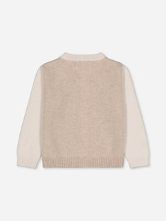 Baby's Cashmere Cardigan Colorblock Beige