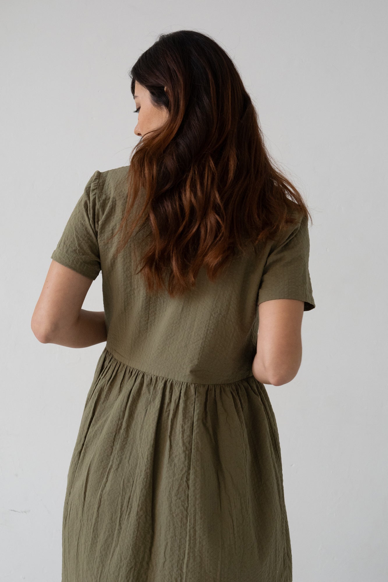 Benoit Wrap Dress Green