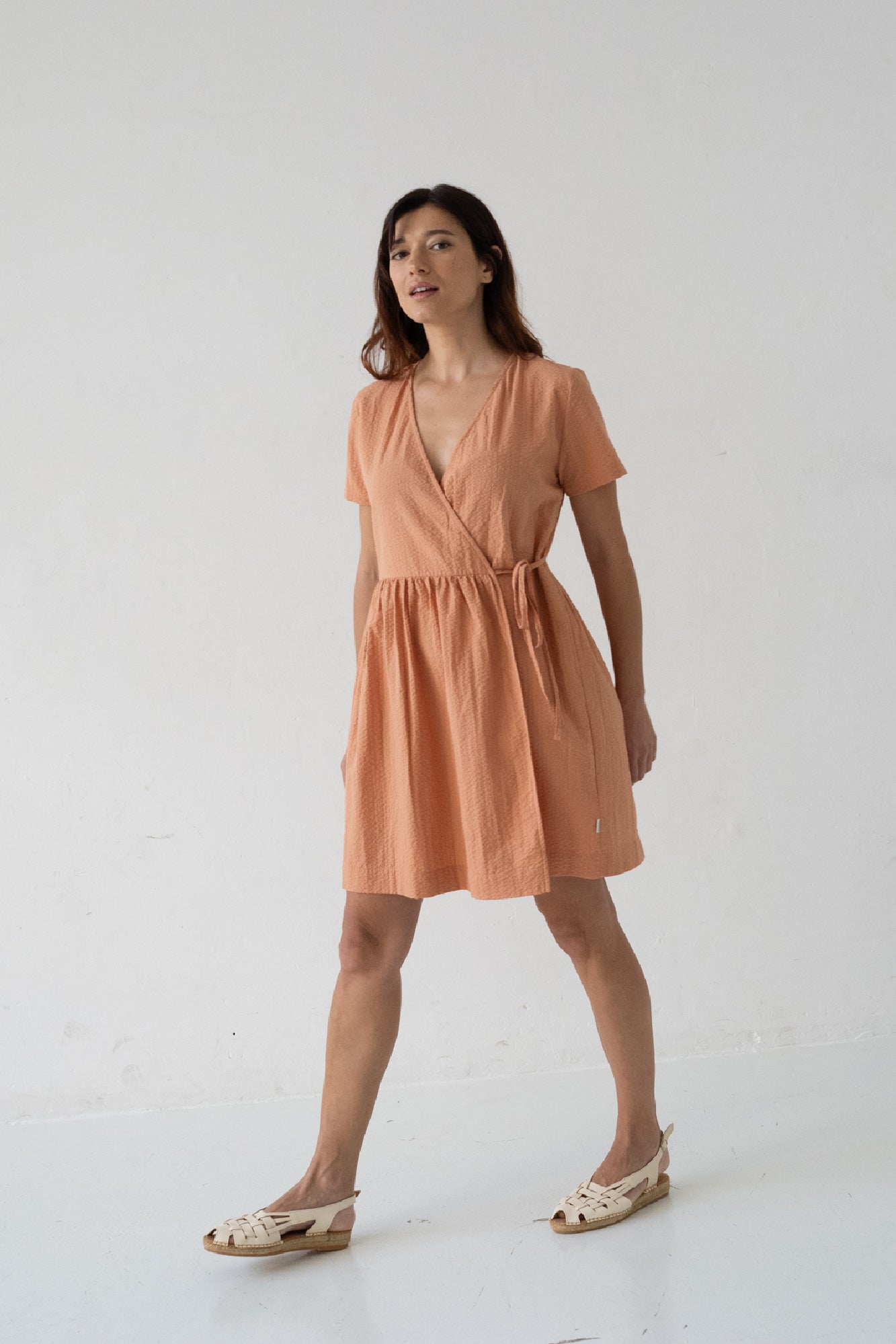 Benoit Wrap Dress Pink