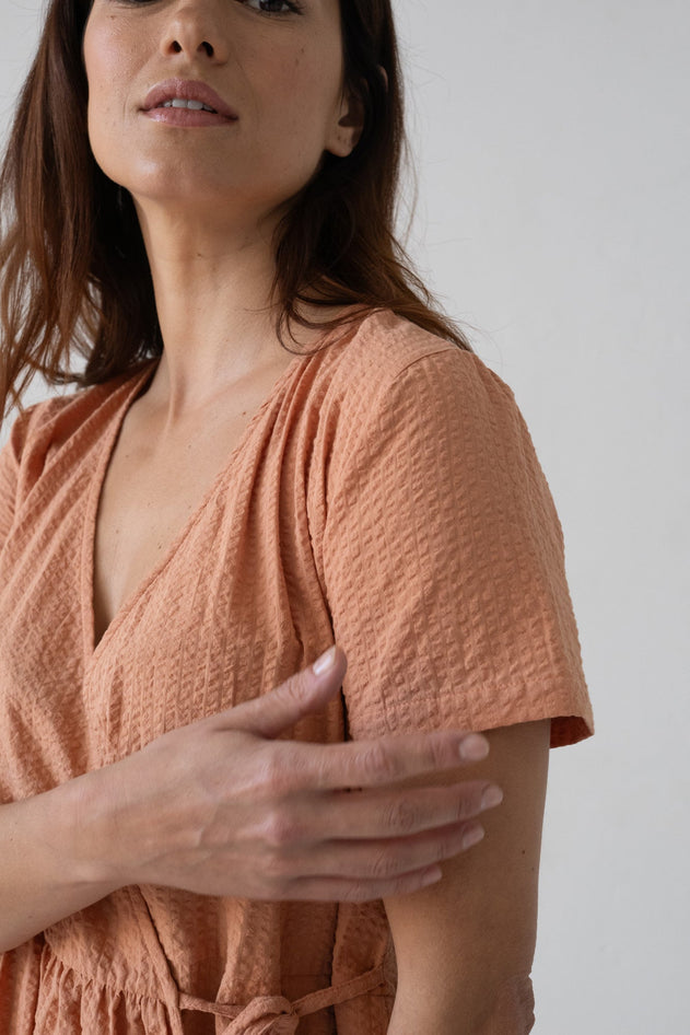 Benoit Wrap Dress Pink