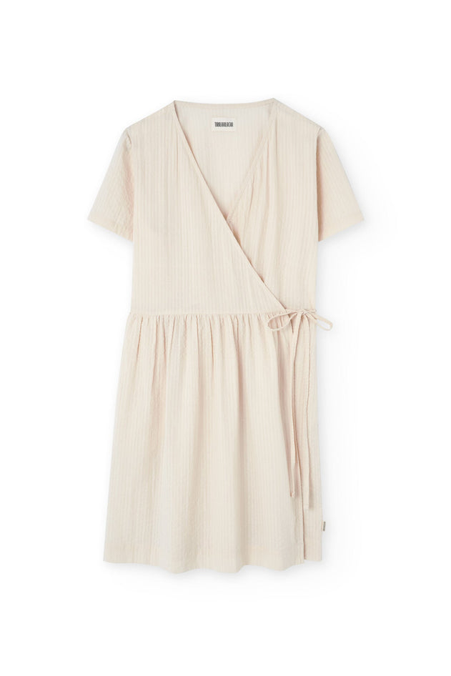 Benoit Beige Wrap Dress Off-White
