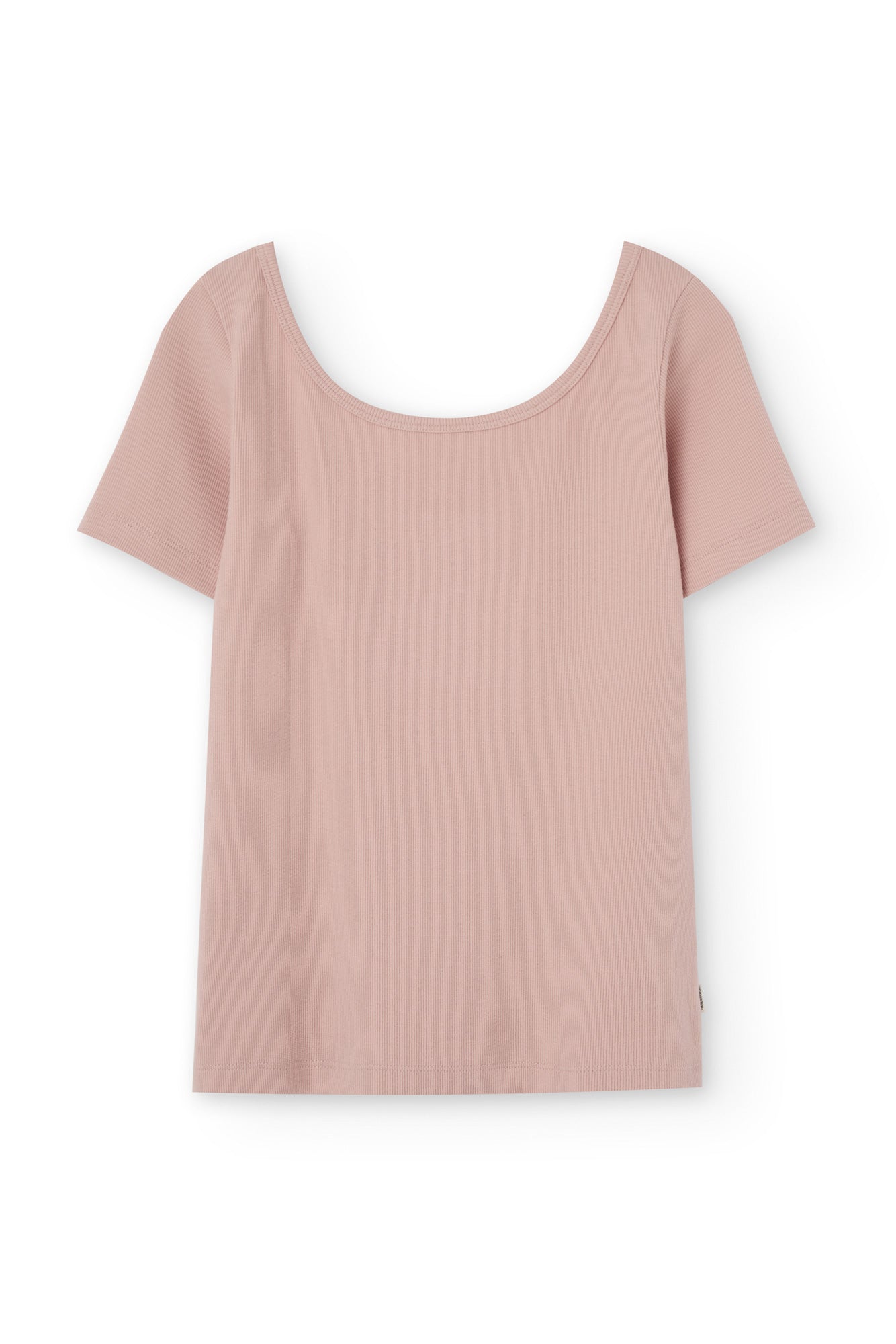 Brooke Short Sleeve Boat Neck T-Shirt Pink