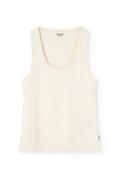 Bonnie Ribbed Tank Top White