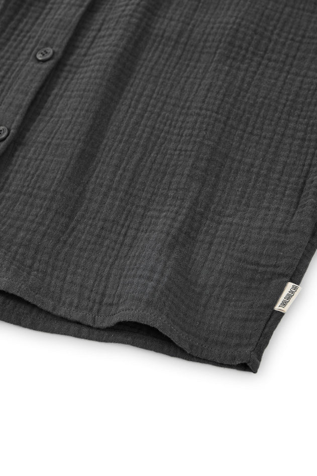Blanche Muslin Top Black