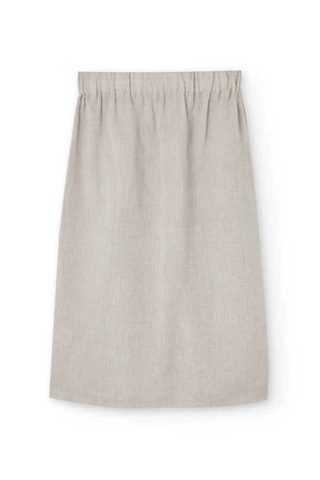 Bernadette Linen Skirt Beige