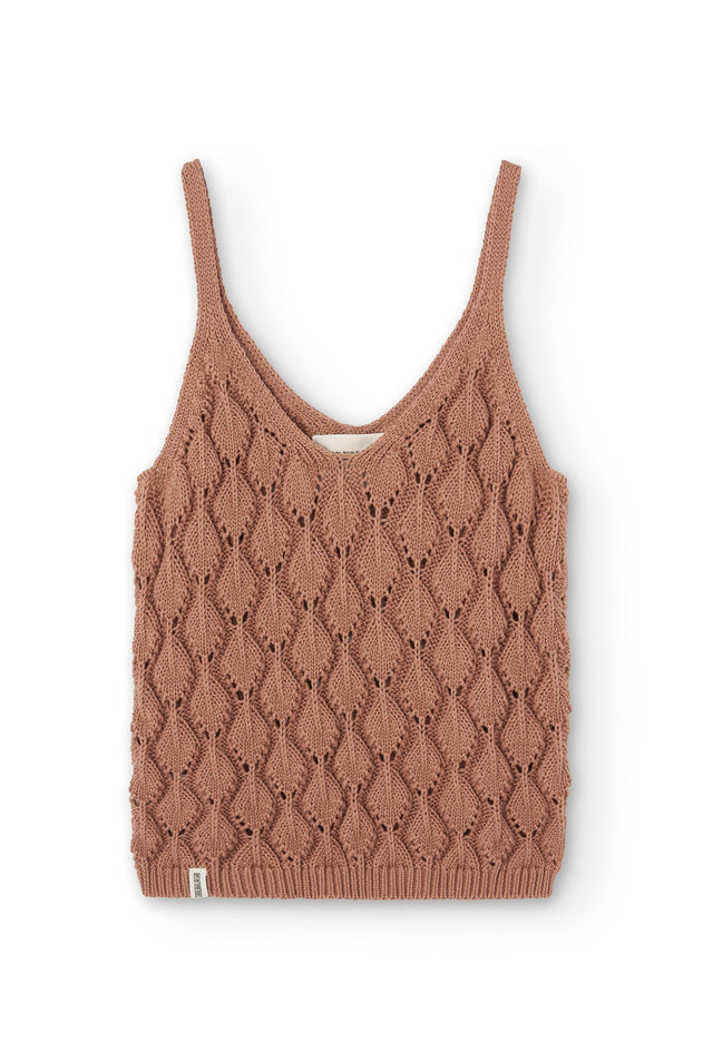 Basile Openwork Tank Top Pink