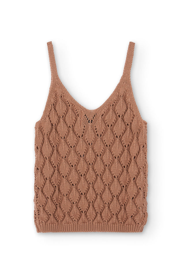 Basile Openwork Tank Top Pink