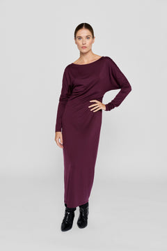 Balore Dress Wine Red