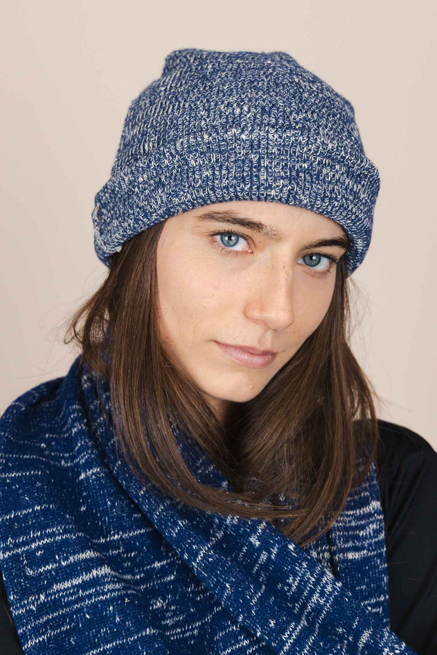 The Hemp Wool Beanie Blue