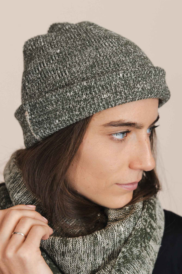 The Hemp Wool Beanie Green