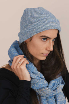 The Hemp Wool Beanie  Sky Blue