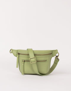 Beck's Bum Bag Classic Leather Tea Green