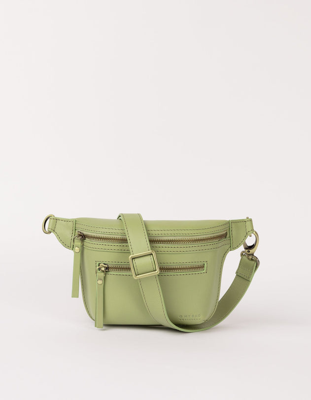 Beck's Bum Bag Classic Leather Tea Green