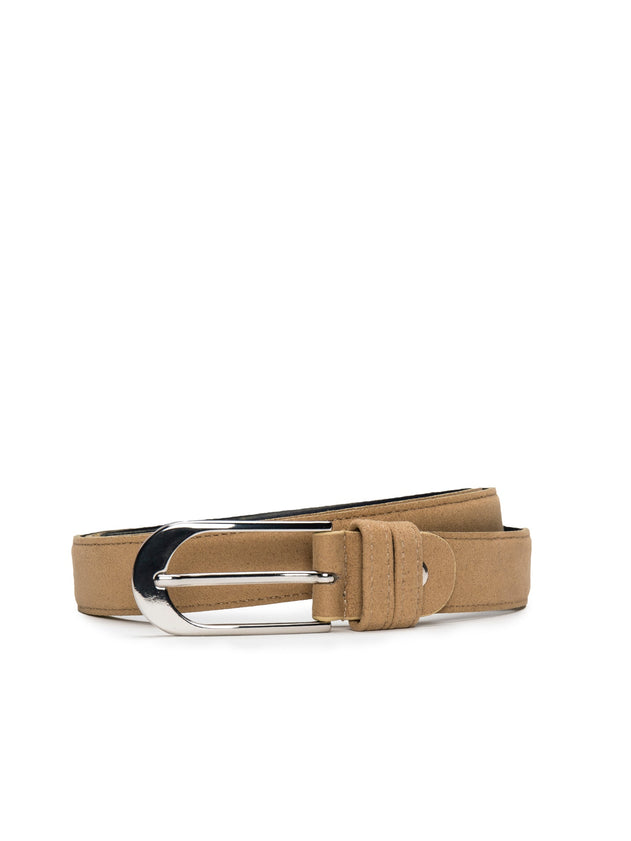 Pera Microfiber Women’s Camel Vegan Belt
