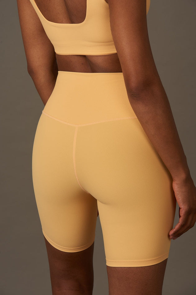 Beverly Hills Biker Shorts Peach Yellow