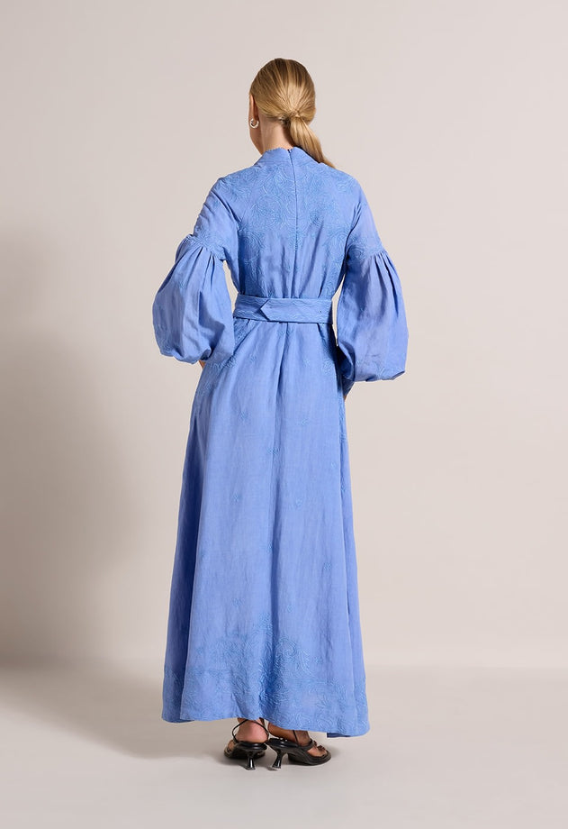 Beyonce Long Dress Milky Blue