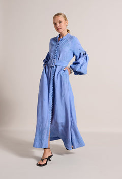 Beyonce Long Dress Milky Blue