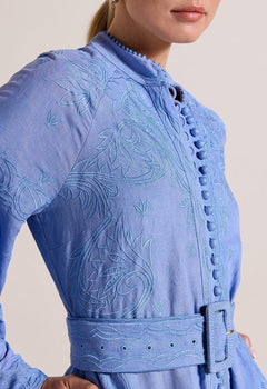 Beyonce Long Dress Milky Blue