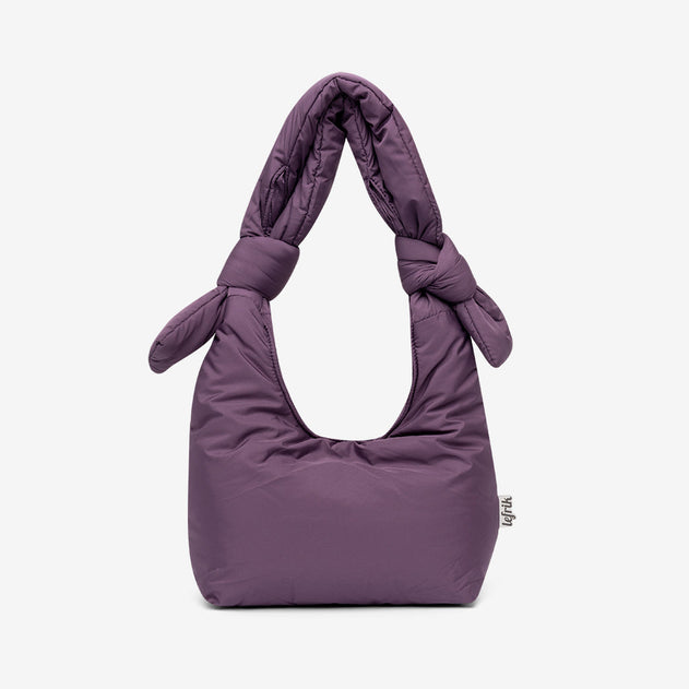 Biwa Puffy Mini Bag Plum