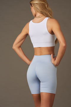 Bliss Biker Shorts Push-Up Light Blue