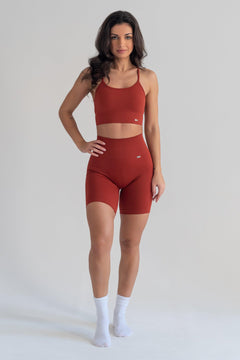 Bliss Biker Push-Up Shorts Red