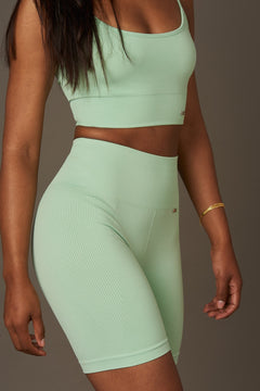 Bliss Biker Shorts Push-Up Light Green