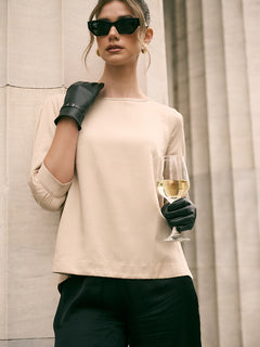 Blouse With 3/4 Sleeves