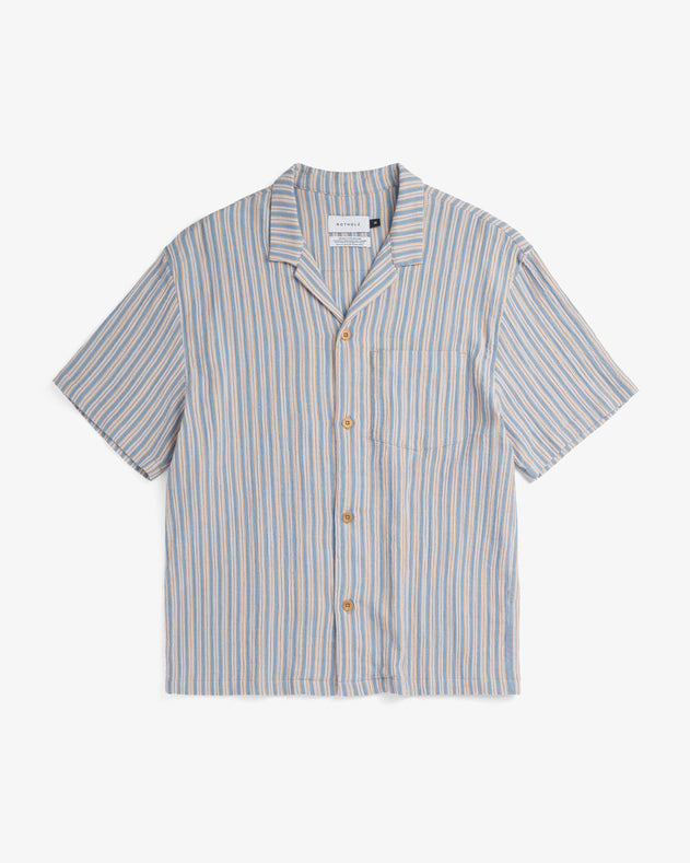 Unisex Bowling Shirt Multi Stripe