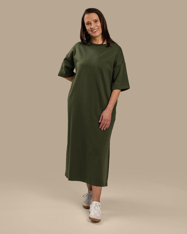 Boxy Dress Khaki