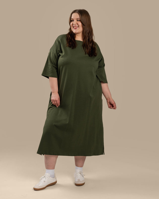 Boxy Dress Khaki