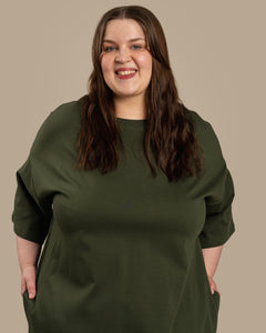 Boxy Dress Khaki