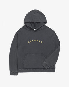 Unisex Bubbly Logo Hoodie Faded Black