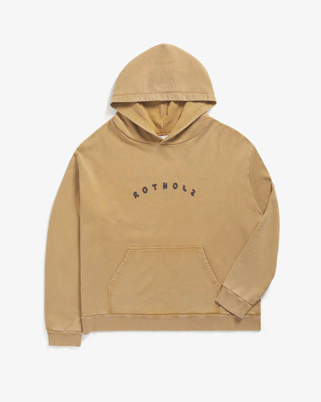 Bubbly Logo Hoodie Faded Mustard