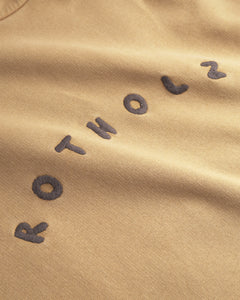 Unisex Bubbly Logo Hoodie Faded Mustard