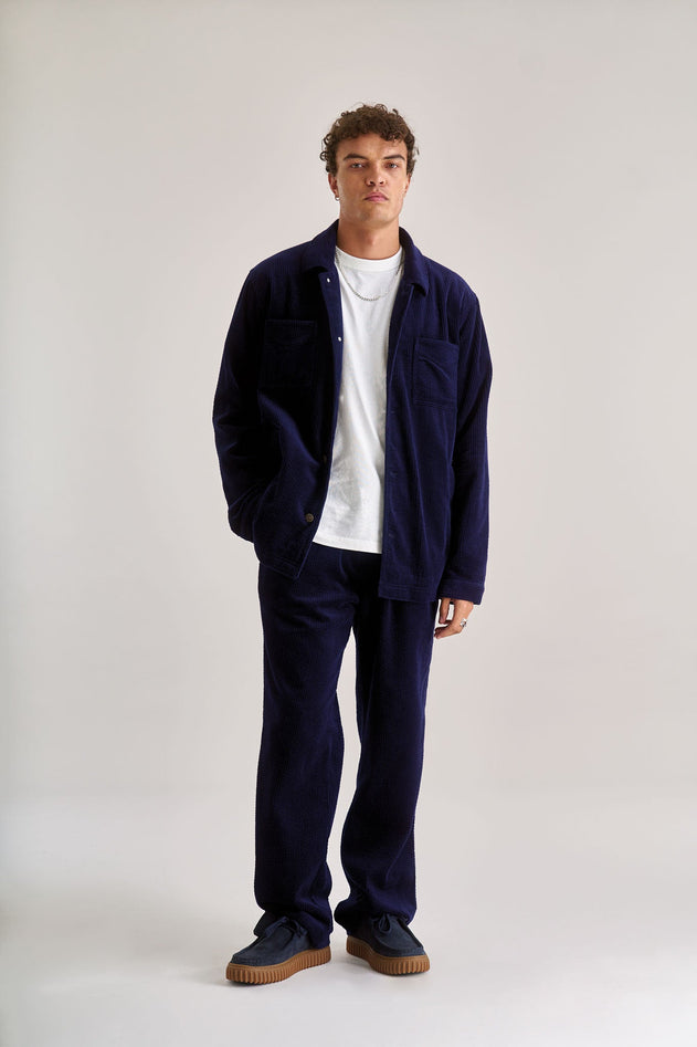 Luke Cord Trouser Navy Blue