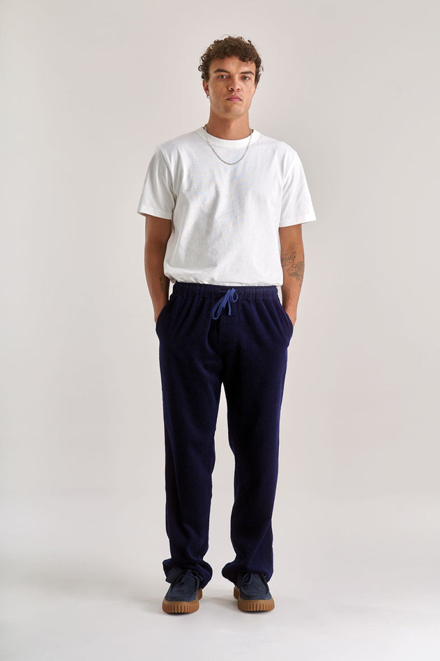 Luke Cord Trouser Navy Blue