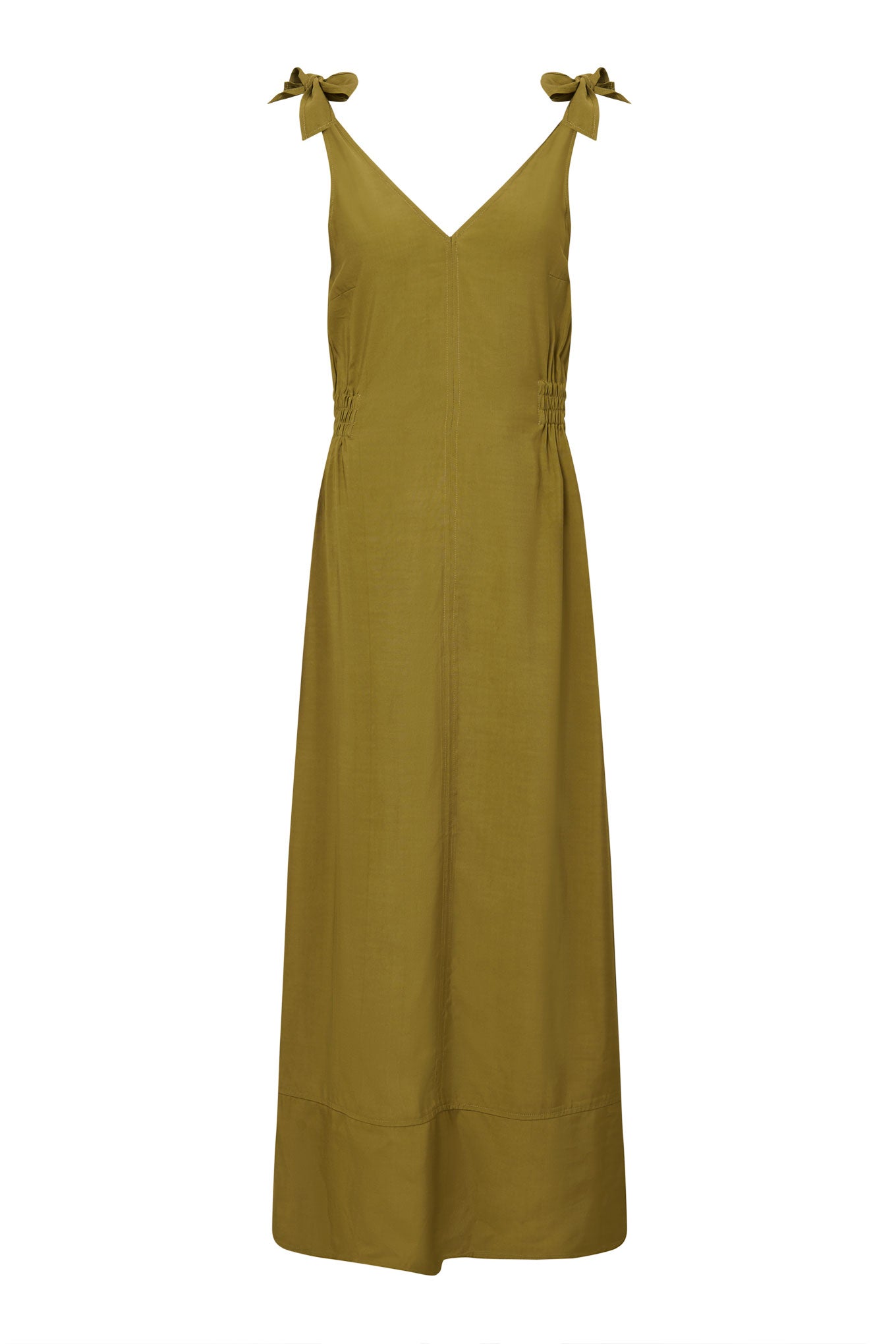 Marnie Rayon Dress Khaki