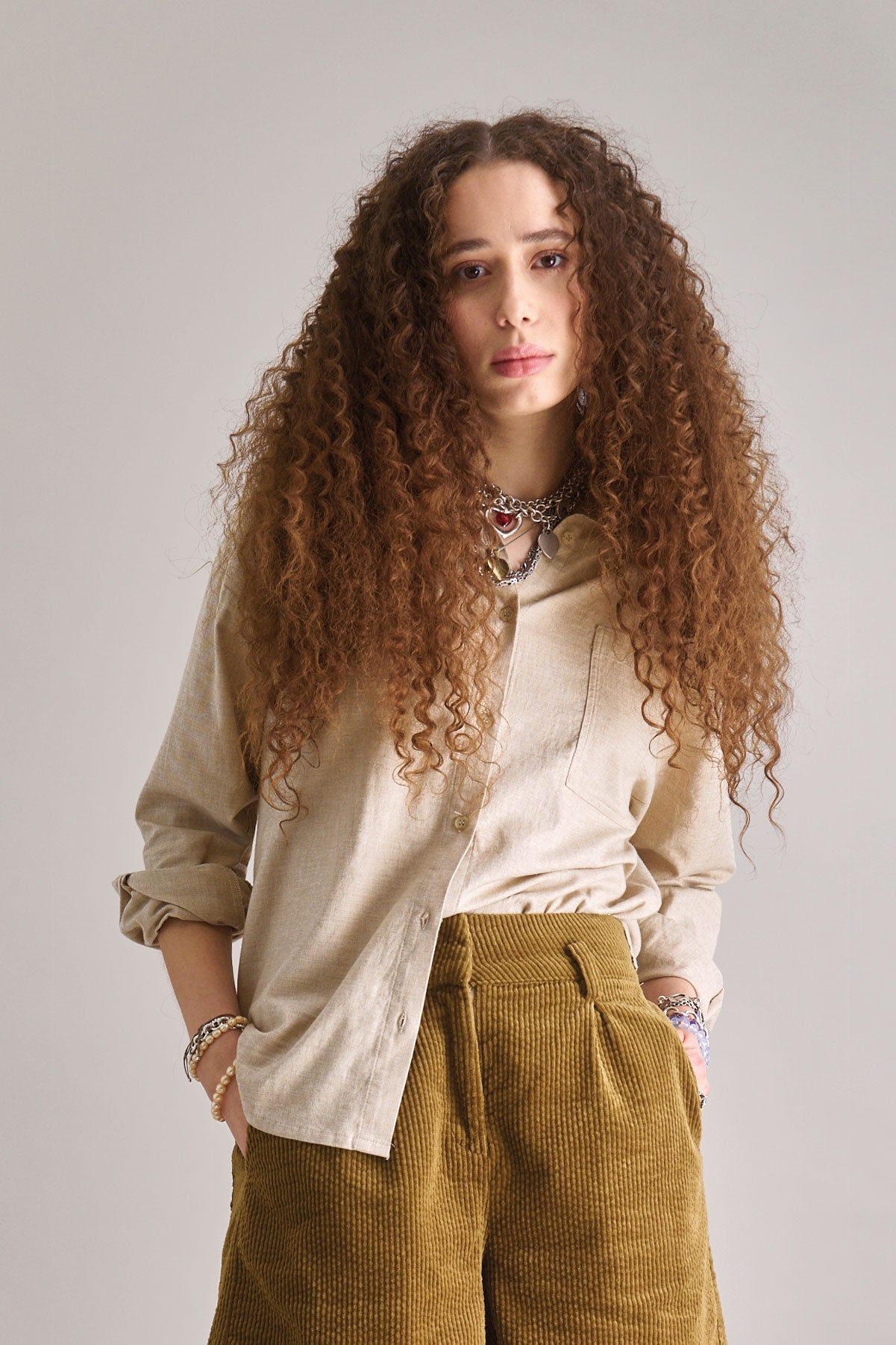 Hanako Organic Cotton Shirt Sand