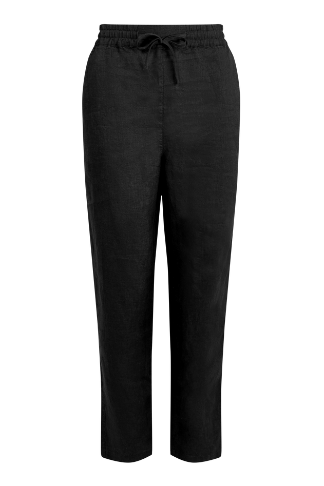 Rama Linen Trousers Black