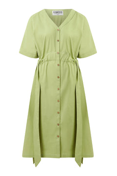 Dusk Organic Cotton Dress Sage