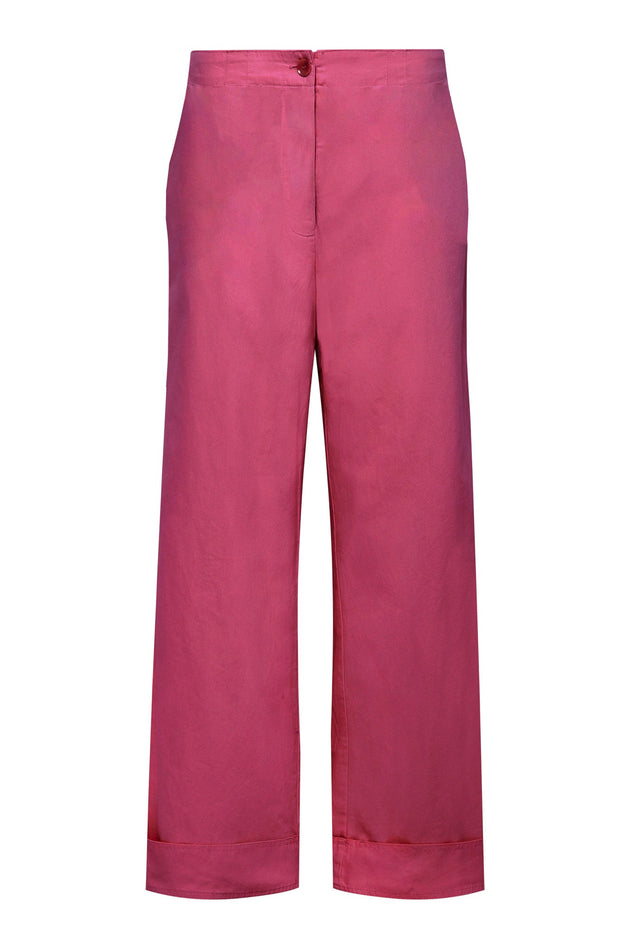 Tansy Cotton Trousers Pink